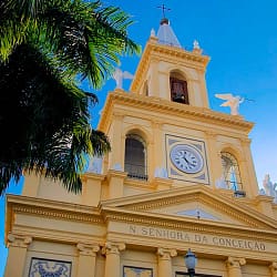 Imagem da fachada da Catedral Nossa Senhora da Conceição de Campinas, SP