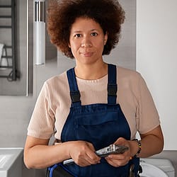 Imagem de Mulher trabalhadora na manutenção de casa