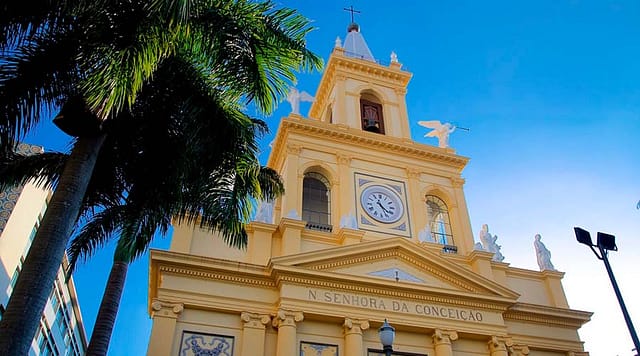 Imagem da fachada da Catedral Nossa Senhora da Conceição de Campinas, SP