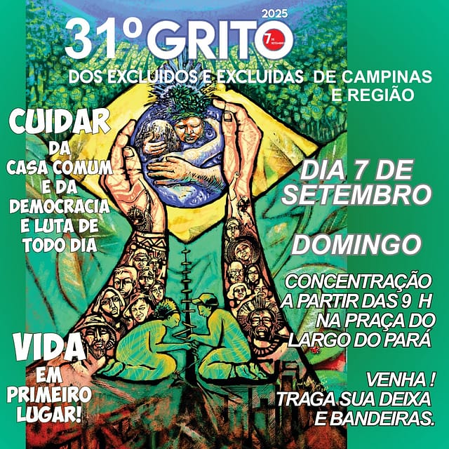 Convite do Grito dos Excluídos e Excluídas 2025 – 7 de setembro