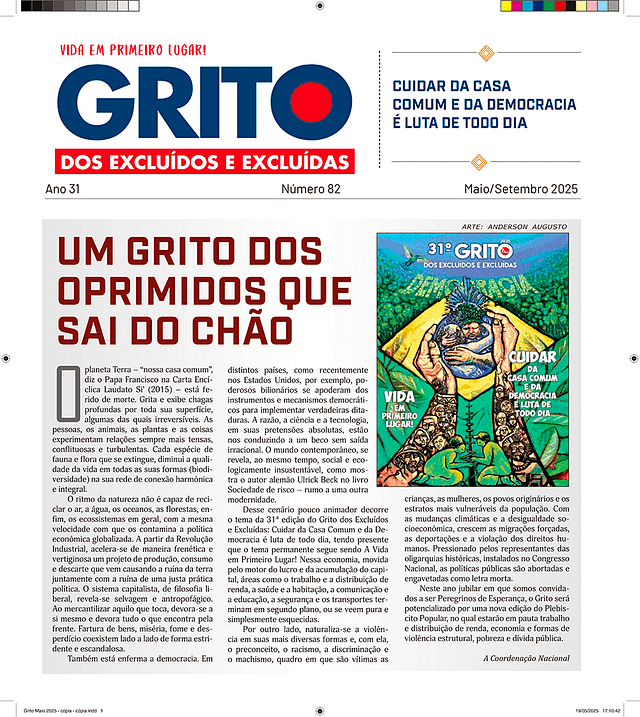 Imagem do 31º Grito 2025 - Jornal