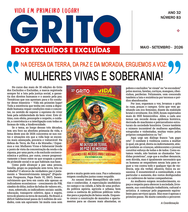 32º Grito dos Excluídos e Excluídas - Nº 83 - maio/setembro - 2026